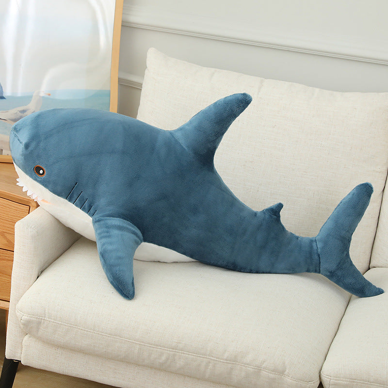 Cute Shark Plush Toy Pillow | Realistic Soft Shark Stuffed Animal | Sofa Cushion & Birthday Gift for Kids