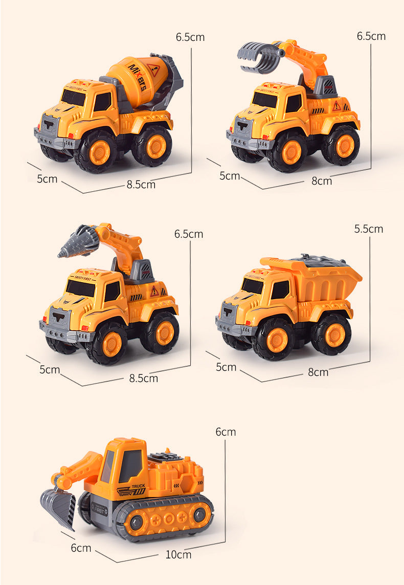 Transforming Robot Toy, Multi-Car Buildable Set, Creative Assembly Toy for Kids, Suitable for Ages 3+
