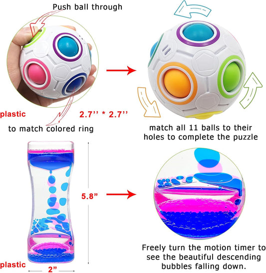 35 PCS Fidget Toy Pack | Sensory Stress Relief Toys Set for Kids & Adults | Anxiety & ADHD Relief