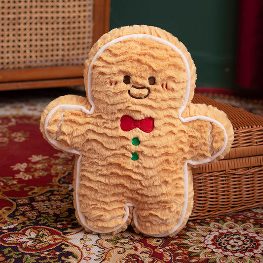 Christmas Plush Toy Collectionο½Gingerbread Man, Christmas Tree & Gift Box Pillows