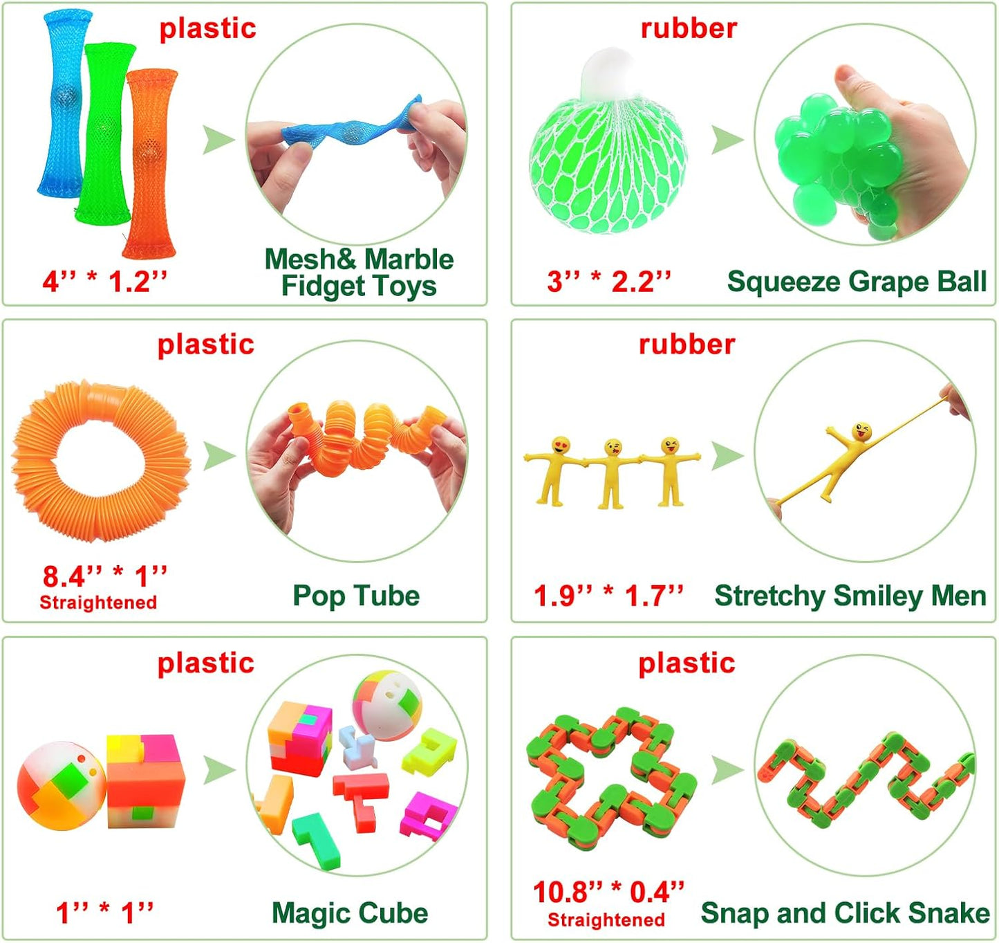 35 PCS Fidget Toy Pack | Sensory Stress Relief Toys Set for Kids & Adults | Anxiety & ADHD Relief