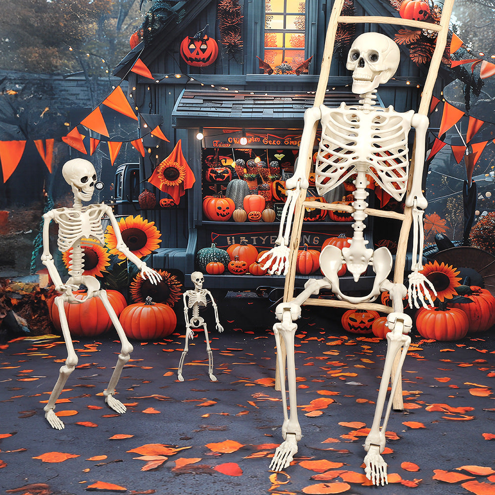 π 40cm Skeleton Figurine | Realistic Sitting Skeleton Decor | Perfect for Halloween & Spooky Themed Parties π