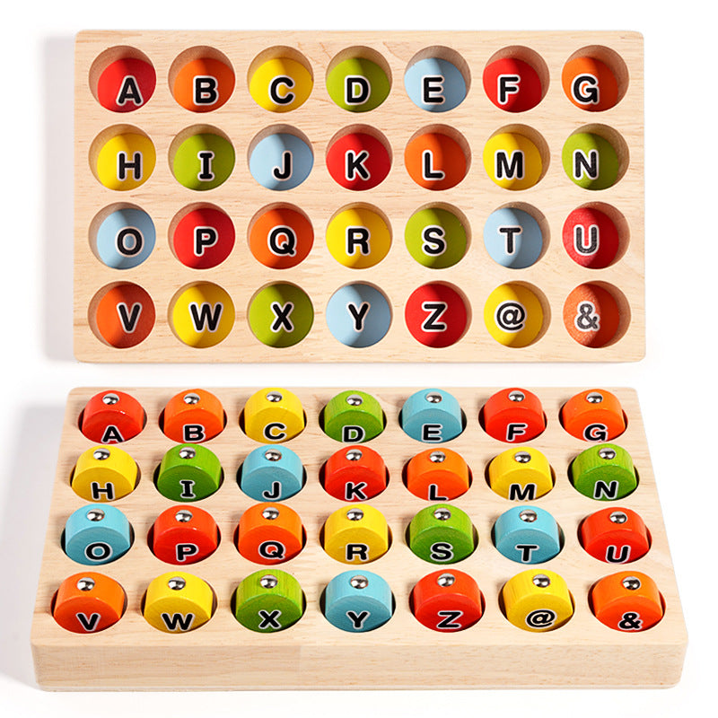 【ABC Magnetic Fishing Toy】🎣 Wooden Alphabet Learning Puzzle for Toddlers