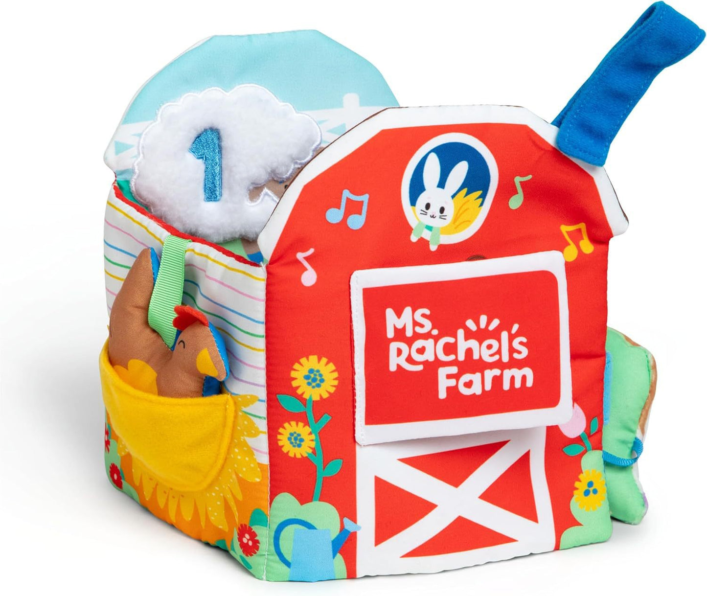 Ms. Rachel’s Farm Soft Activity Cube for Babies – Montessori Sensory Toy for Learning & Development