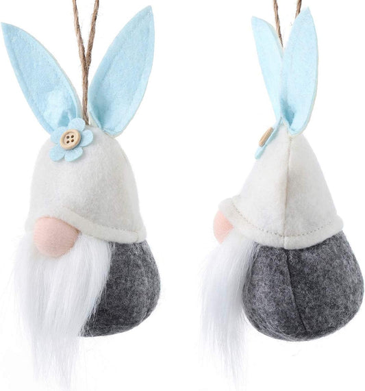 π° Adorable Bunny Gnome Ornaments | Cute Easter Bunny Gnomes with Felt Ears & Flower Details | Perfect for Easter Decorations & Gifts