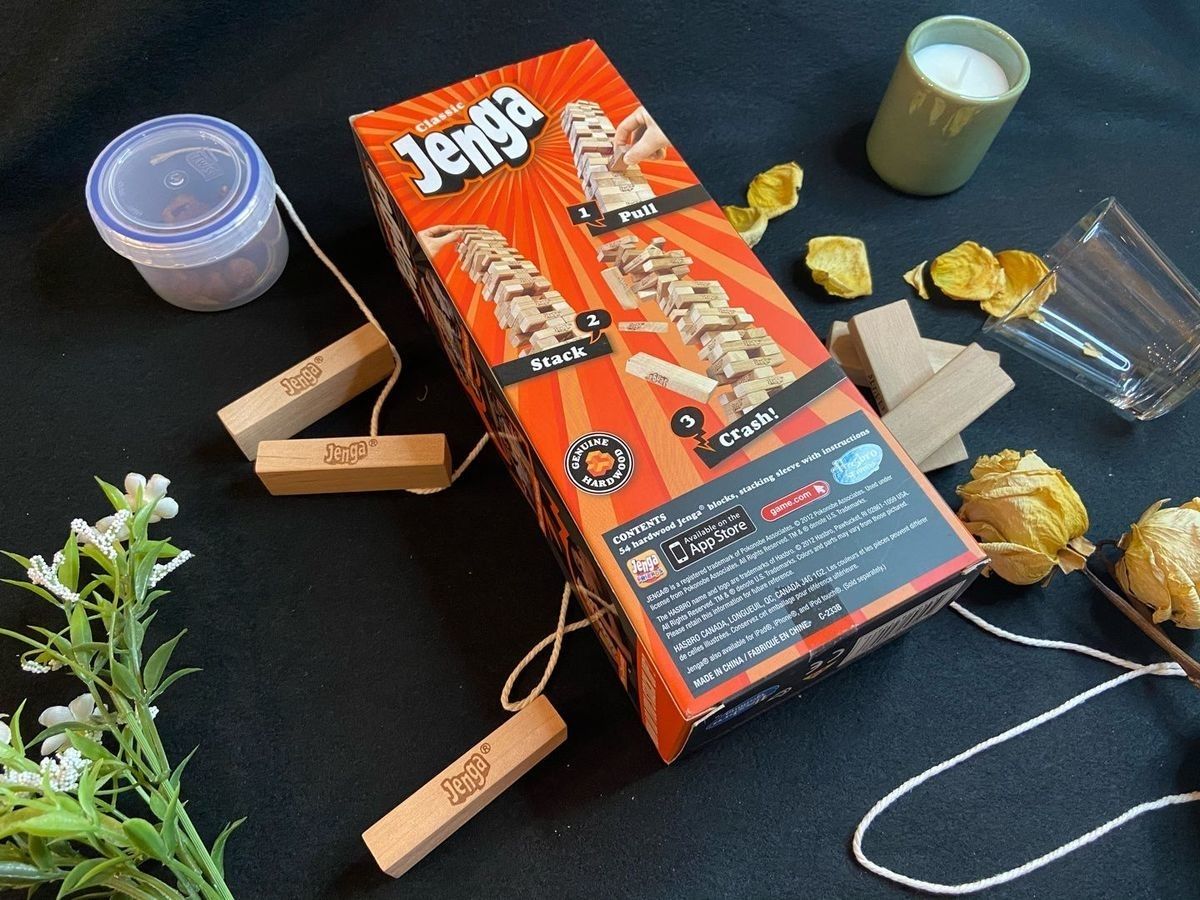 🔥Classic Jenga Stacking Game | Natural Wood Tumbling Tower Toy | Perfect for Family Gathering & Kids' Brain Development