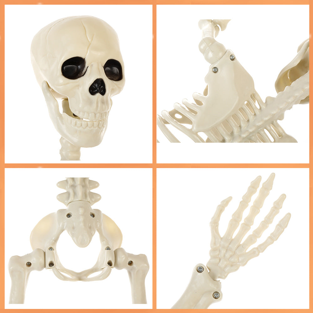 π 40cm Skeleton Figurine | Realistic Sitting Skeleton Decor | Perfect for Halloween & Spooky Themed Parties π