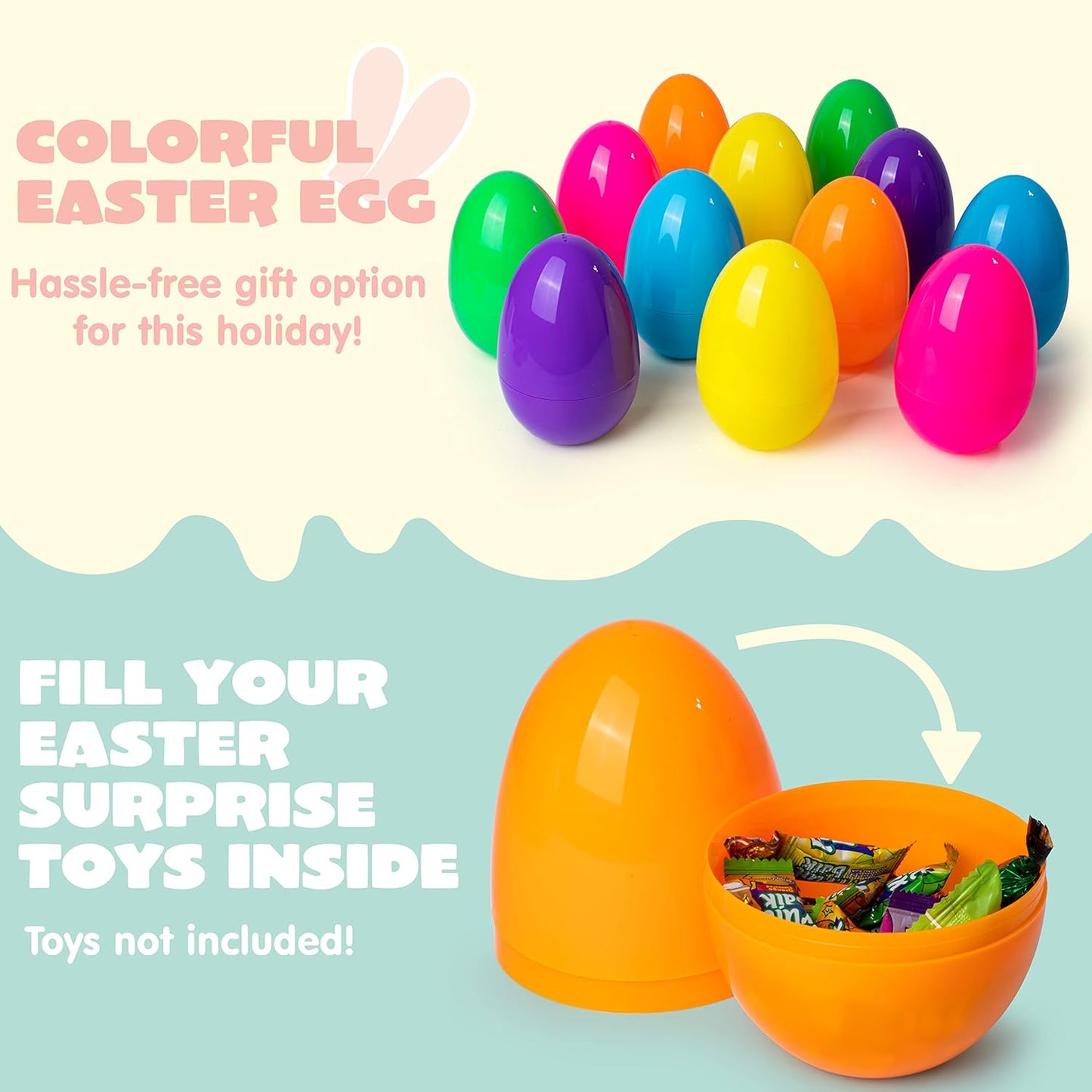 π₯ Colorful Easter Eggs - | Fill with Surprises | Perfect for Easter Egg Hunts & Gifts π