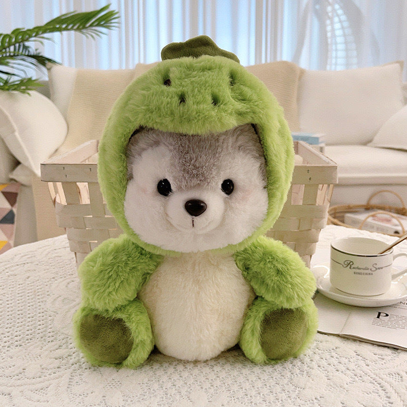 Cute Animal Costume Husky Plush Toy | Fox, Dinosaur, Unicorn, Pig Soft Doll | Kids Gift & Birthday Present