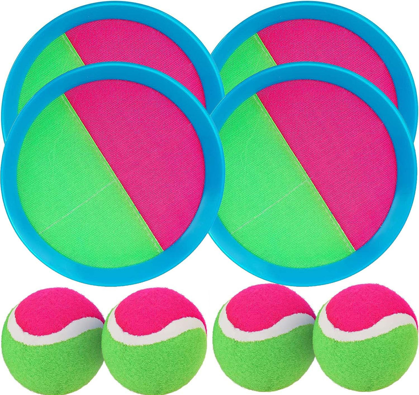 Throw & Catch Sticky Paddle Ball Game Set for Kids & Adults