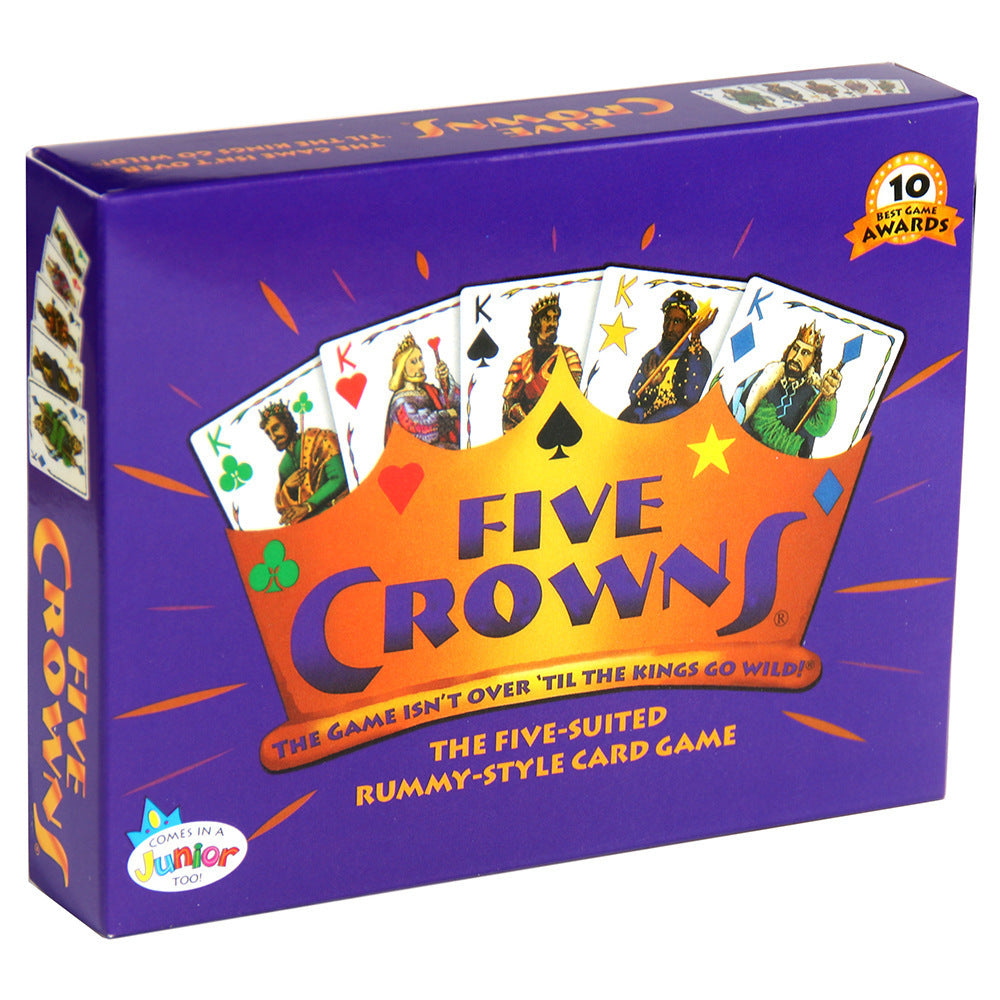 š Five Crowns Card Game ā Rummy-Style Family Game with 116 Cards, Score Sheets & Collectors Tin ā Ages 8+
