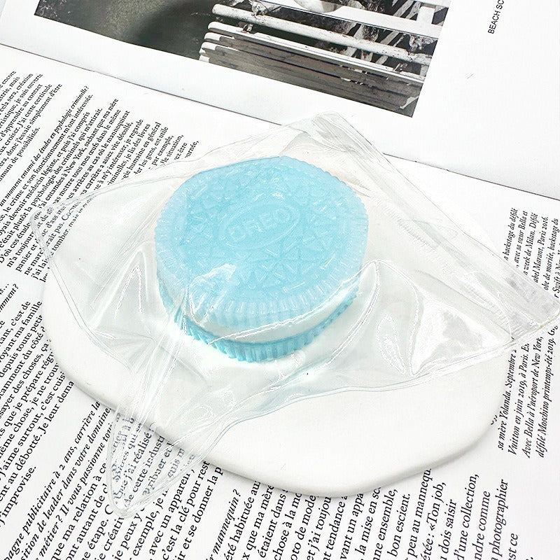 TABA Silicone Cookie Stress Relief Toy | Soft Biscuit Squeeze Fidget | Funny Anxiety Toy for Kids & Adults