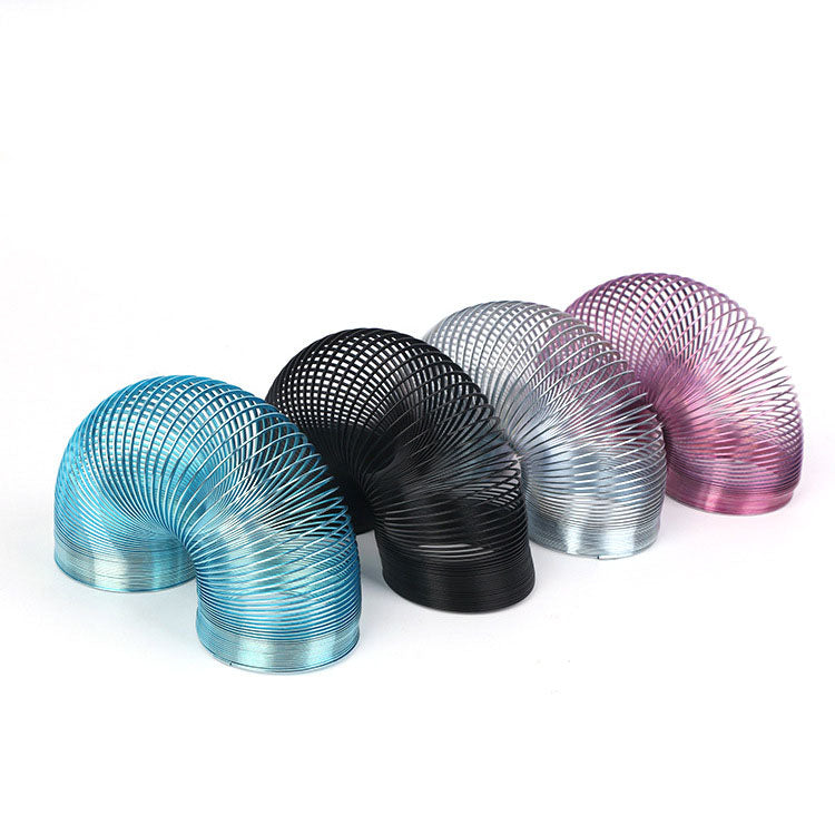 Metal Rainbow Spring Toy | Magic Color-Changing Coil | Stress Relief Toy for Kids