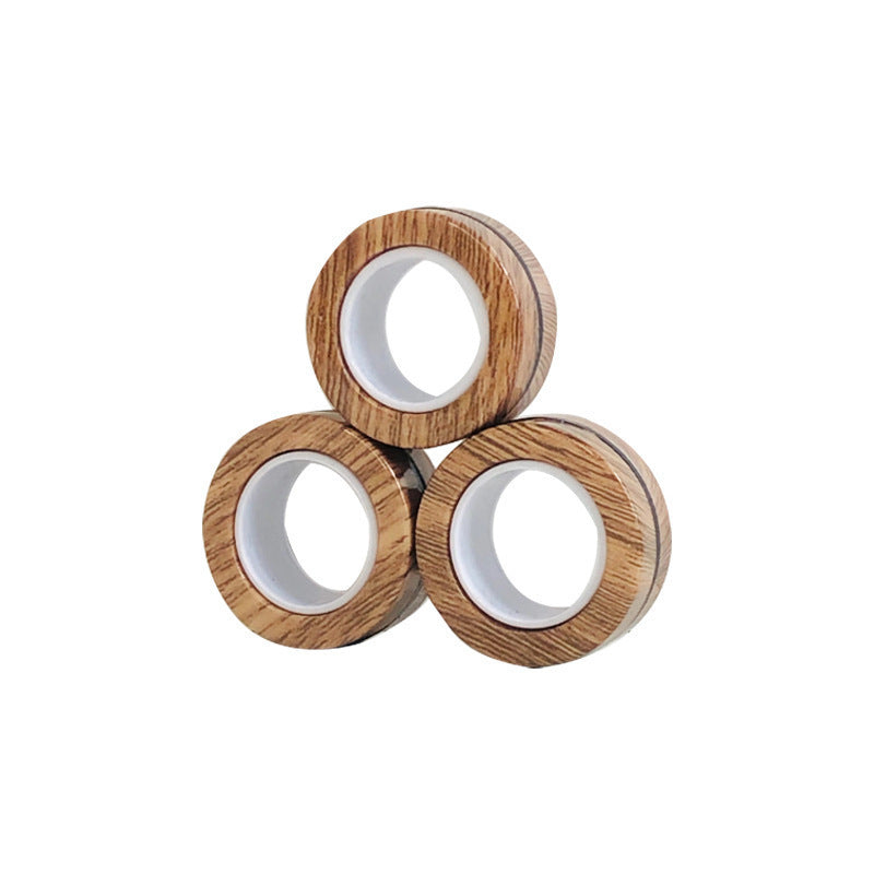 Magnetic Rings Fidget Toy 3-Pack | Stress Relief Magnetic Spinner Rings for Kids & Adults | Creative Finger Toy for Focus and Fun