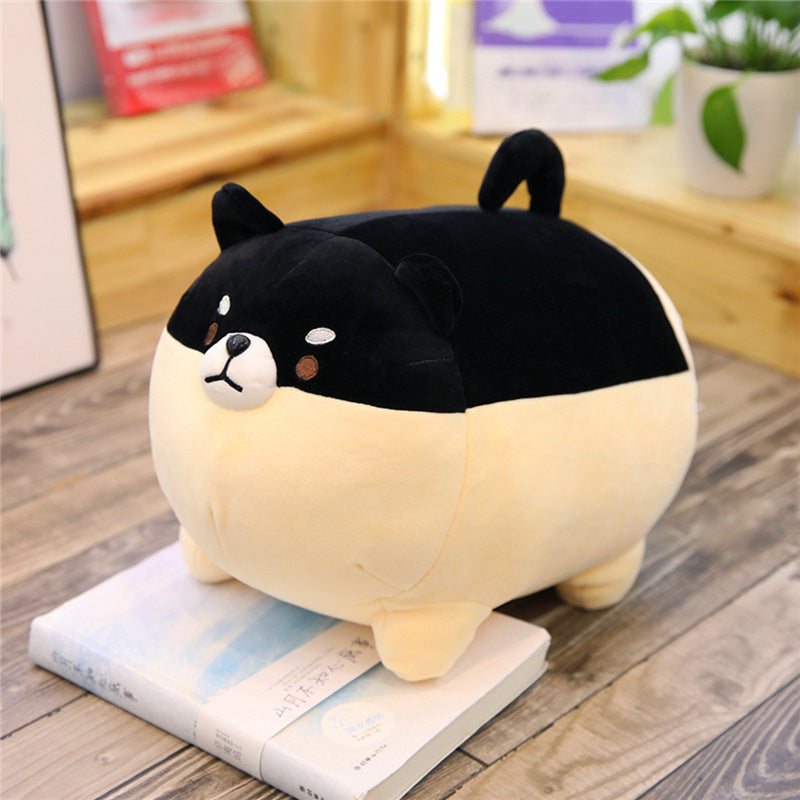 Kawaii Chubby Animal Plush Toys – Squishy Soft Stuffed Shiba Inu, Pig, Tiger, Husky – Adorable Pillow Doll for Kids & Gifts