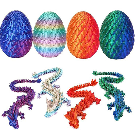 【 Colorful Dragon Egg Toy Set】Mystical Hatchable Dragon Surprise Eggs
