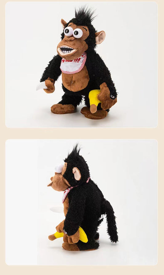 Interactive Banana Monkey Plush – Shaking & Screaming Toy That Reacts When You Steal the Banana