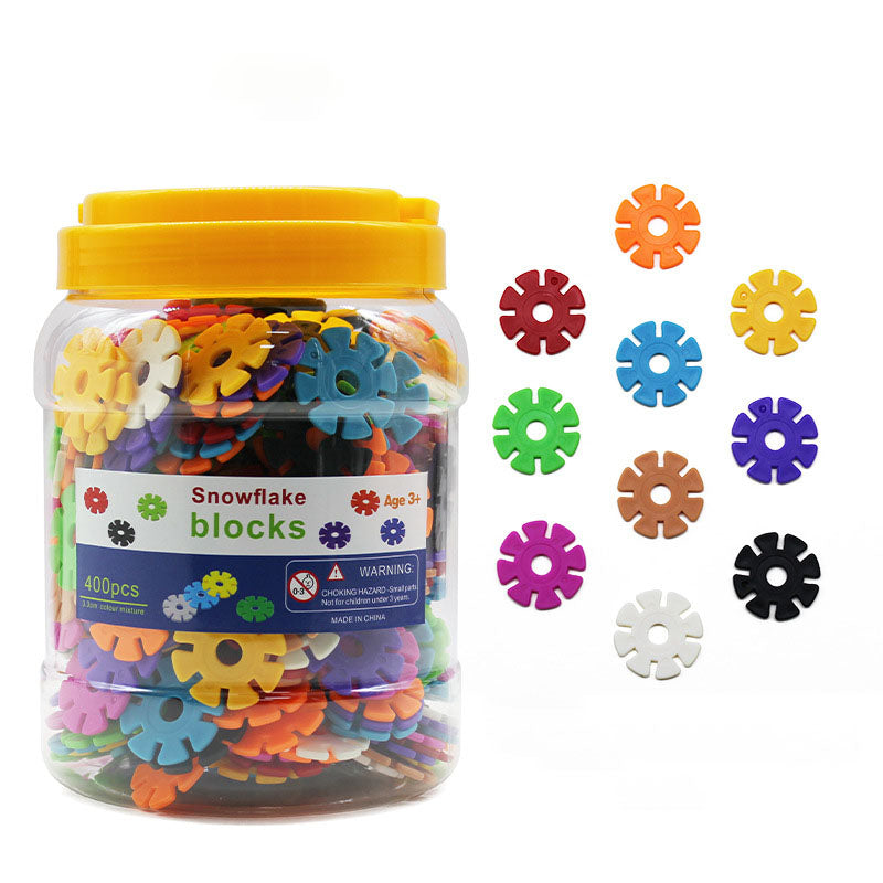 Brain Flakes 400 Piece Set, Ages 3+,Interlocking Plastic Disc Toy for Creative Building, Educational STEM Learning, Construction Block Play for Kids, Teens, Adults, Boys, and Girls