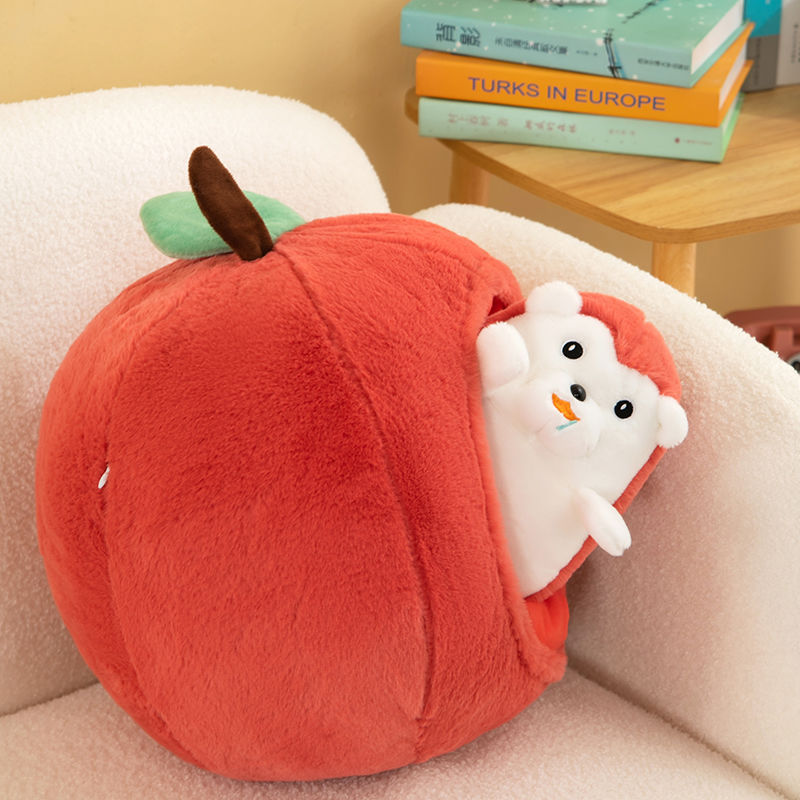 Apple Hedgehog Plush Toy β Cute Huggable Stuffed Animal with Apple Shell