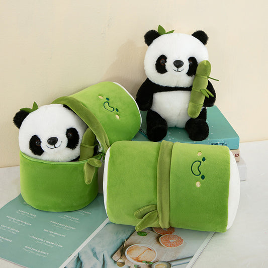 Bamboo Hug Panda Convertible Plush Toy & Pillow