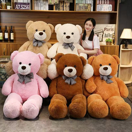 Jumbo Teddy Bear Plush – Life-Size Huggable Stuffed Animal for Kids & Loved Ones