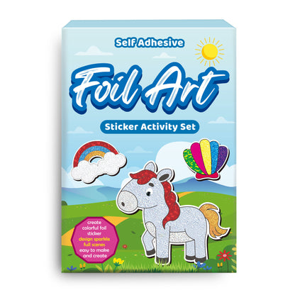 Sparkly Forest Animal Sticker Art Kit – Create 10 Glittery Animal Pictures for Kids Ages 4+