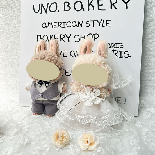 Wedding Outfit Set for 17cm Doll(No Doll)