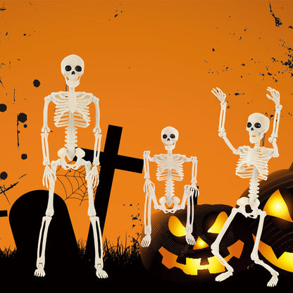 💀 40cm Skeleton Figurine | Realistic Sitting Skeleton Decor | Perfect for Halloween & Spooky Themed Parties 🎃