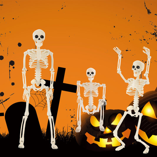 💀 40cm Skeleton Figurine | Realistic Sitting Skeleton Decor | Perfect for Halloween & Spooky Themed Parties 🎃