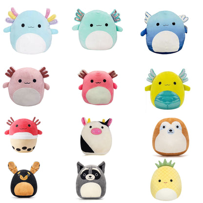 Cute Cartoon Plush Pillow Toys | Ultra-Soft Squishy Stuffed Dolls | Axolotl, Cow, Sloth, Pineapple & More