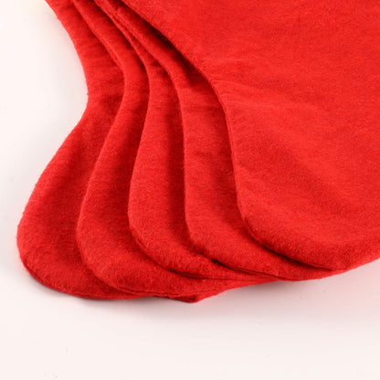 🎄 12 Pack Christmas Stockings – Red & White with Gold Trim | Perfect for Hanging & Stuffing Holiday Gifts 🎁