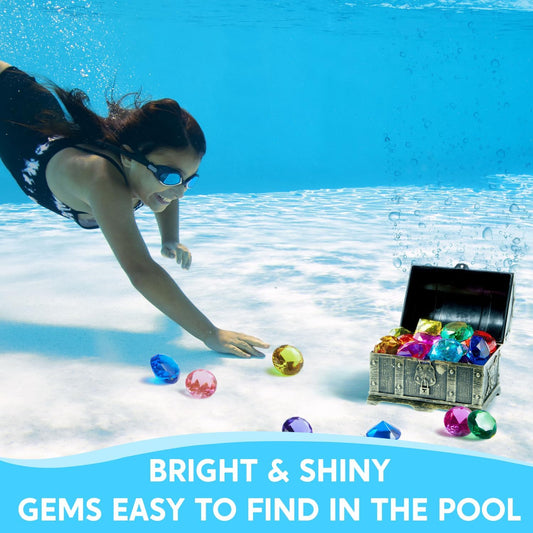 Treasure Chest with Colorful Gems