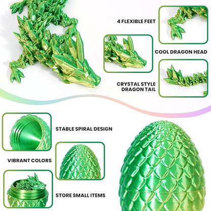 【 Colorful Dragon Egg Toy Set】Mystical Hatchable Dragon Surprise Eggs