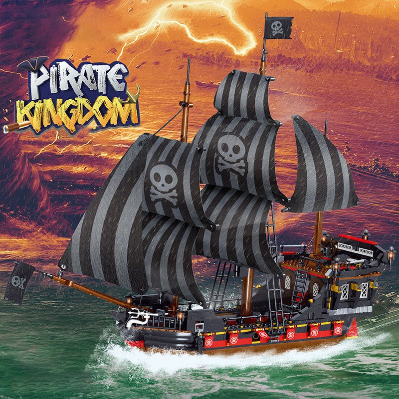 irate Kingdom Building Blocks Ship Series | 4 Models | STEM Pirate Adventure Toy