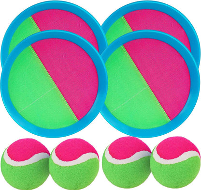 Throw & Catch Sticky Paddle Ball Game Set for Kids & Adults