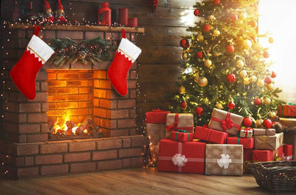 🎄 12 Pack Christmas Stockings – Red & White with Gold Trim | Perfect for Hanging & Stuffing Holiday Gifts 🎁