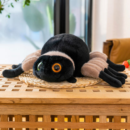 Cute Jumping Spider Plush Toy | Realistic Insect Pillow | Soft Novelty Spider Stuffed Animal