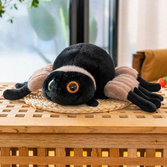 Cute Jumping Spider Plush Toy | Realistic Insect Pillow | Soft Novelty Spider Stuffed Animal