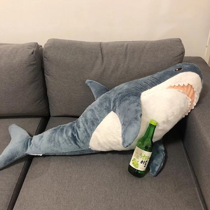 Cute Shark Plush Toy Pillow | Realistic Soft Shark Stuffed Animal | Sofa Cushion & Birthday Gift for Kids