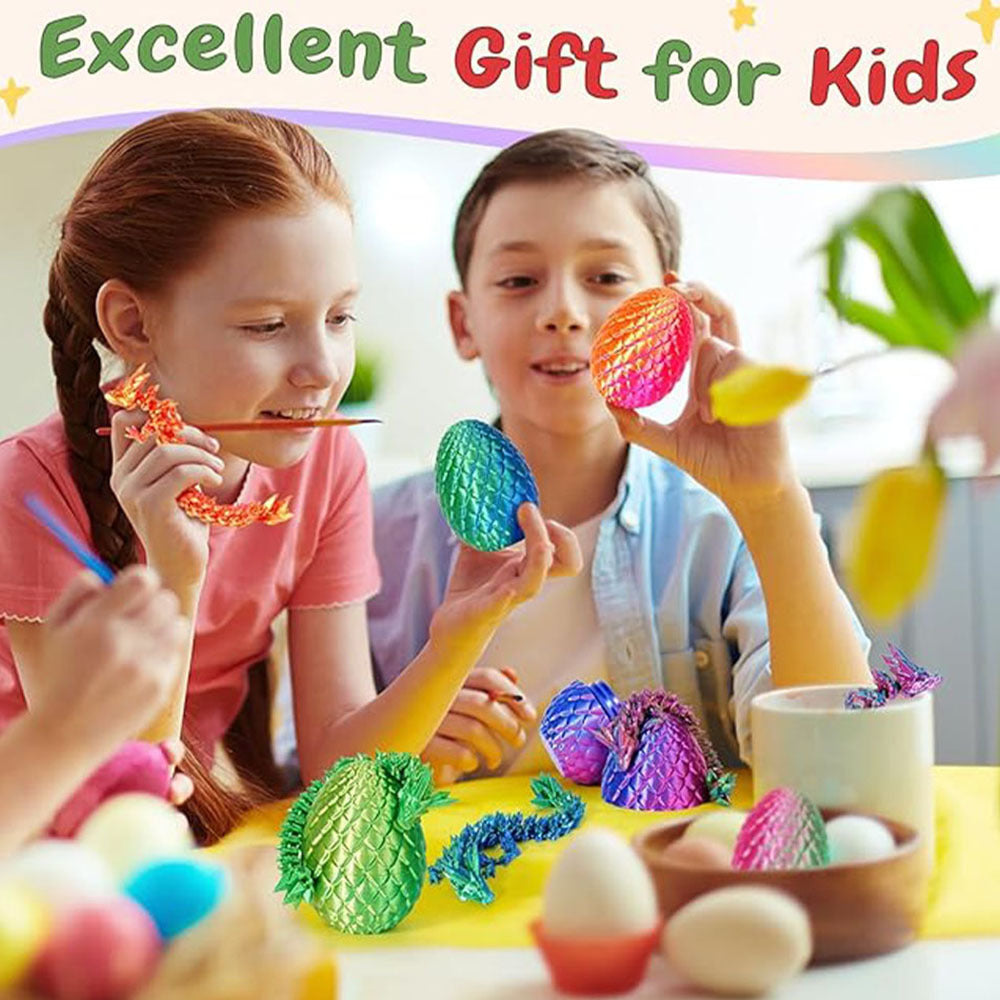 【 Colorful Dragon Egg Toy Set】Mystical Hatchable Dragon Surprise Eggs
