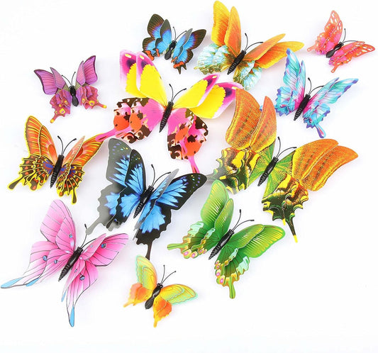 🦋 12 Styles of Butterfly Decorations - Vibrant, Colorful, and Realistic | Perfect for Home, Wedding, or Party Decor 🎉