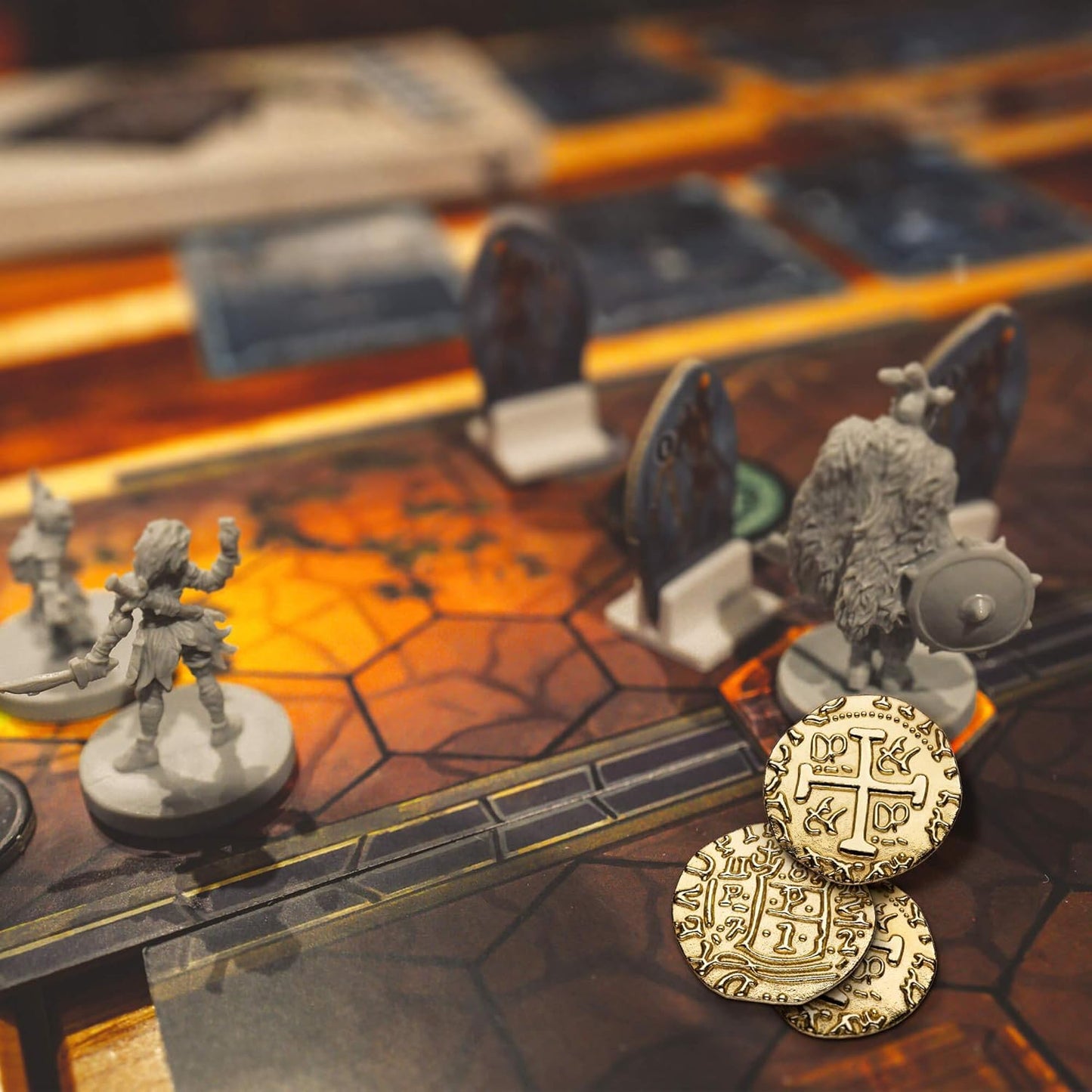 Real Metal Gold Coins – Shiny Treasure Coins for Board Games, Pirate Role Play & Tooth Fairy