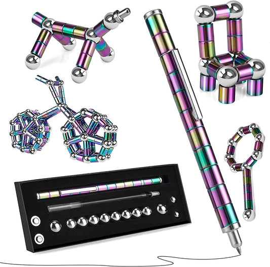 Magnetic Building Pen | Creative Stress Relief Toy | Buildable Magnetic Pen for Kids & Adults