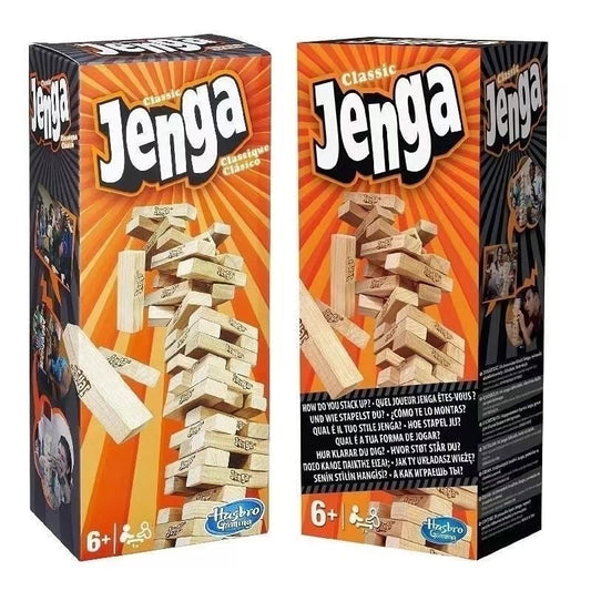 🔥Classic Jenga Stacking Game | Natural Wood Tumbling Tower Toy | Perfect for Family Gathering & Kids' Brain Development