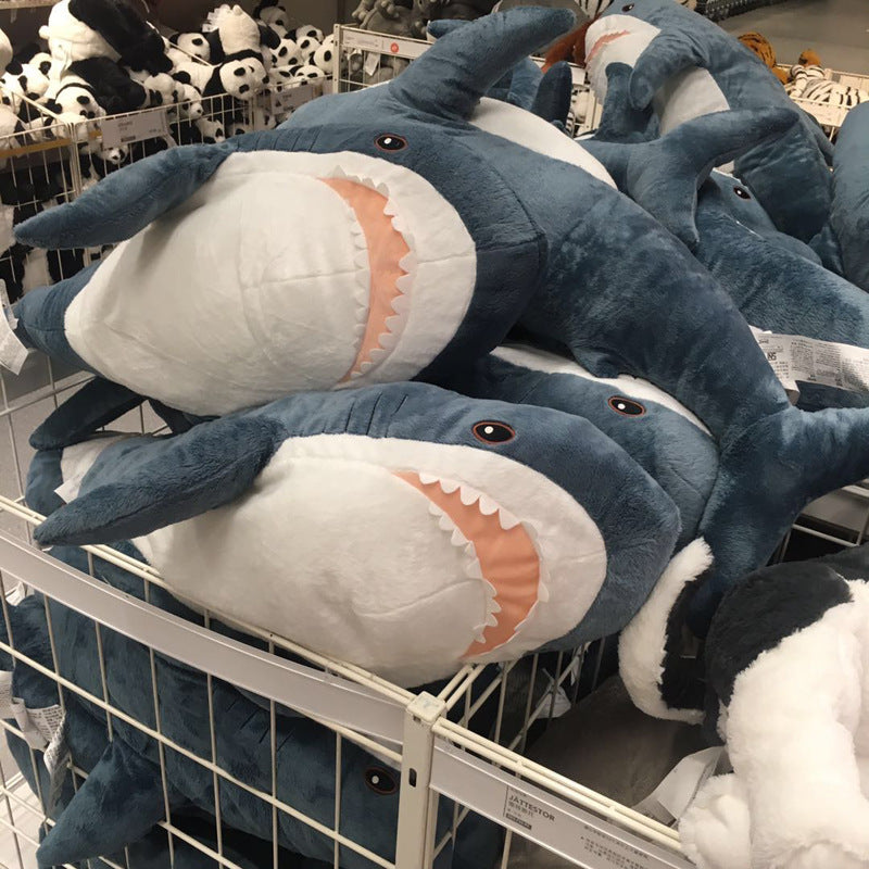 Cute Shark Plush Toy Pillow | Realistic Soft Shark Stuffed Animal | Sofa Cushion & Birthday Gift for Kids