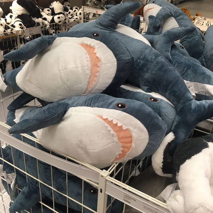 Cute Shark Plush Toy Pillow | Realistic Soft Shark Stuffed Animal | Sofa Cushion & Birthday Gift for Kids