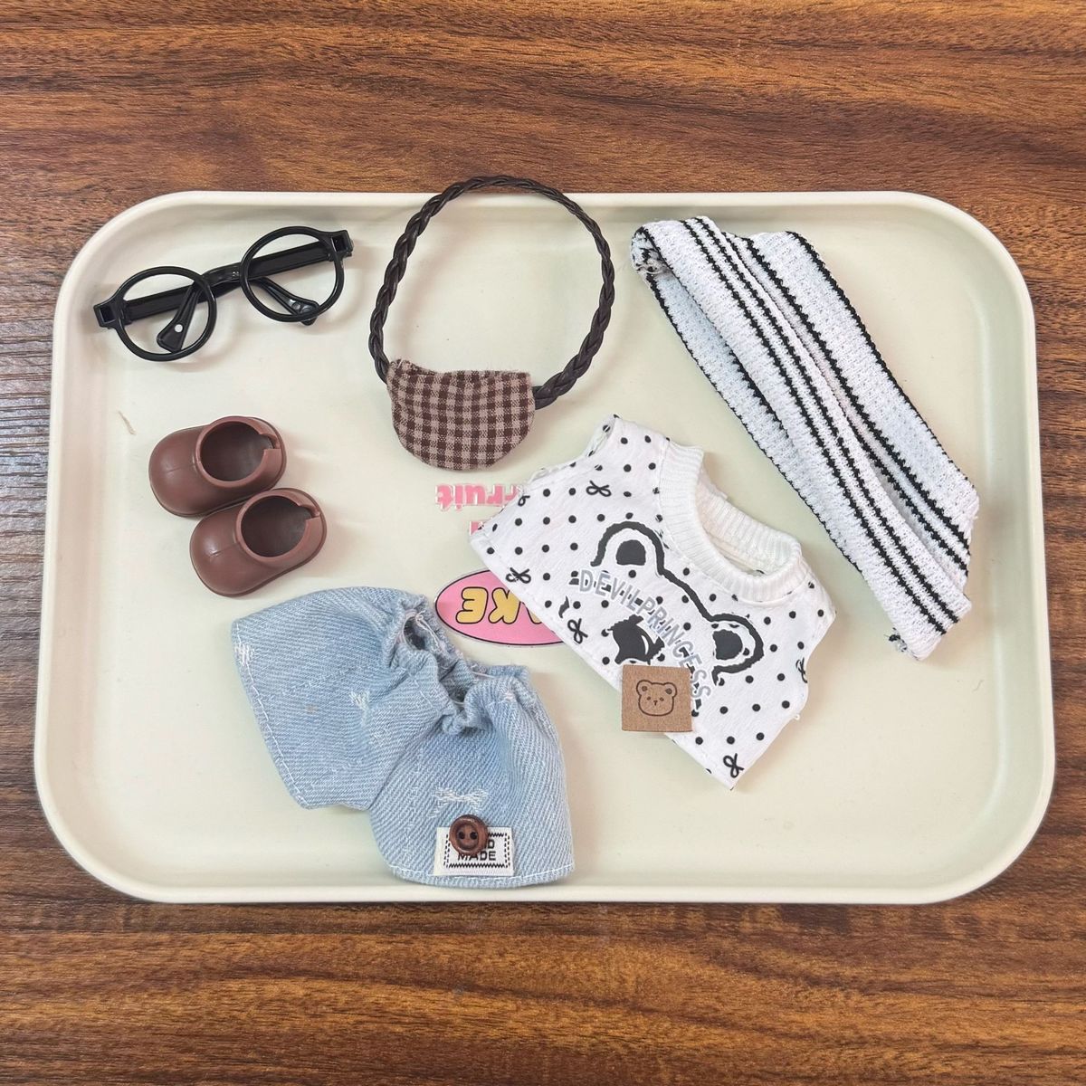 Summer Outfit Set for 17cm Doll(No doll)