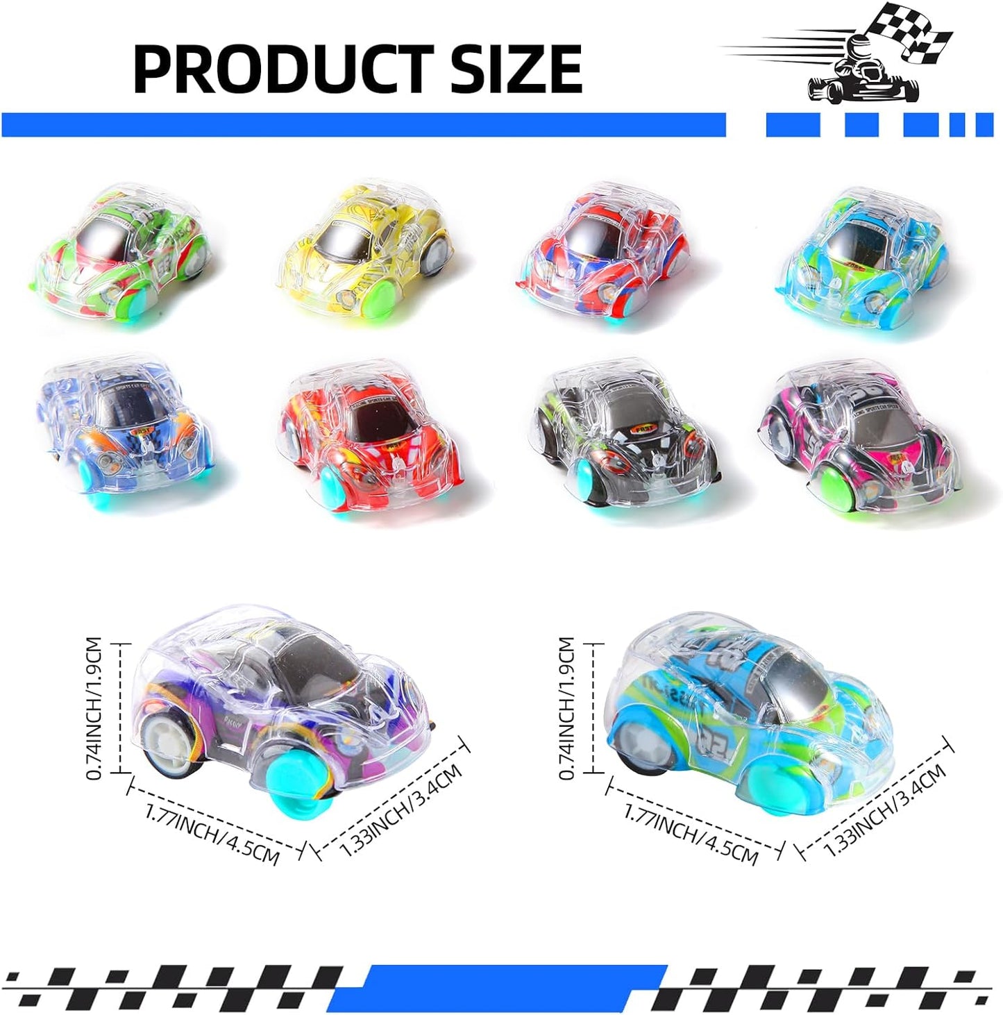 Mini Pull Back Cars Set – Colorful Speed Racing Toy for Kids