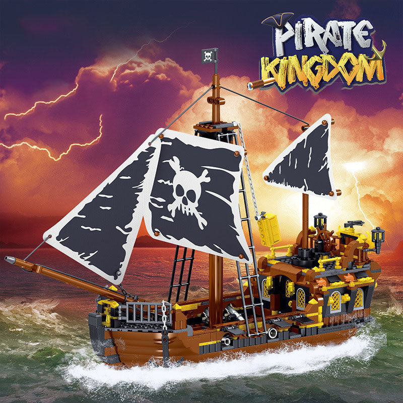 irate Kingdom Building Blocks Ship Series | 4 Models | STEM Pirate Adventure Toy