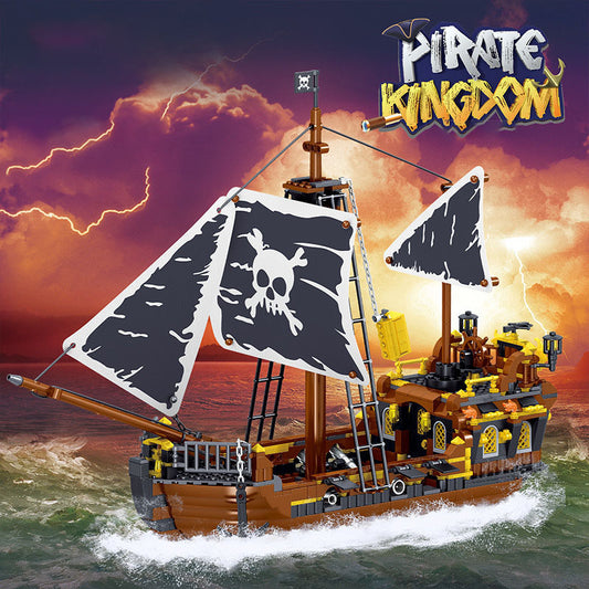 irate Kingdom Building Blocks Ship Series | 4 Models | STEM Pirate Adventure Toy
